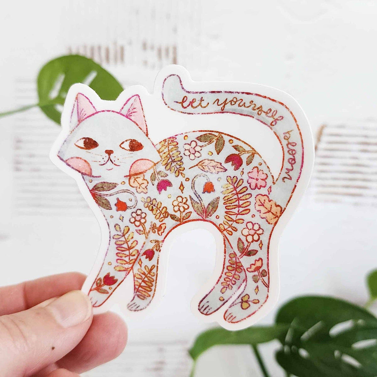 Let yourself bloom sticker