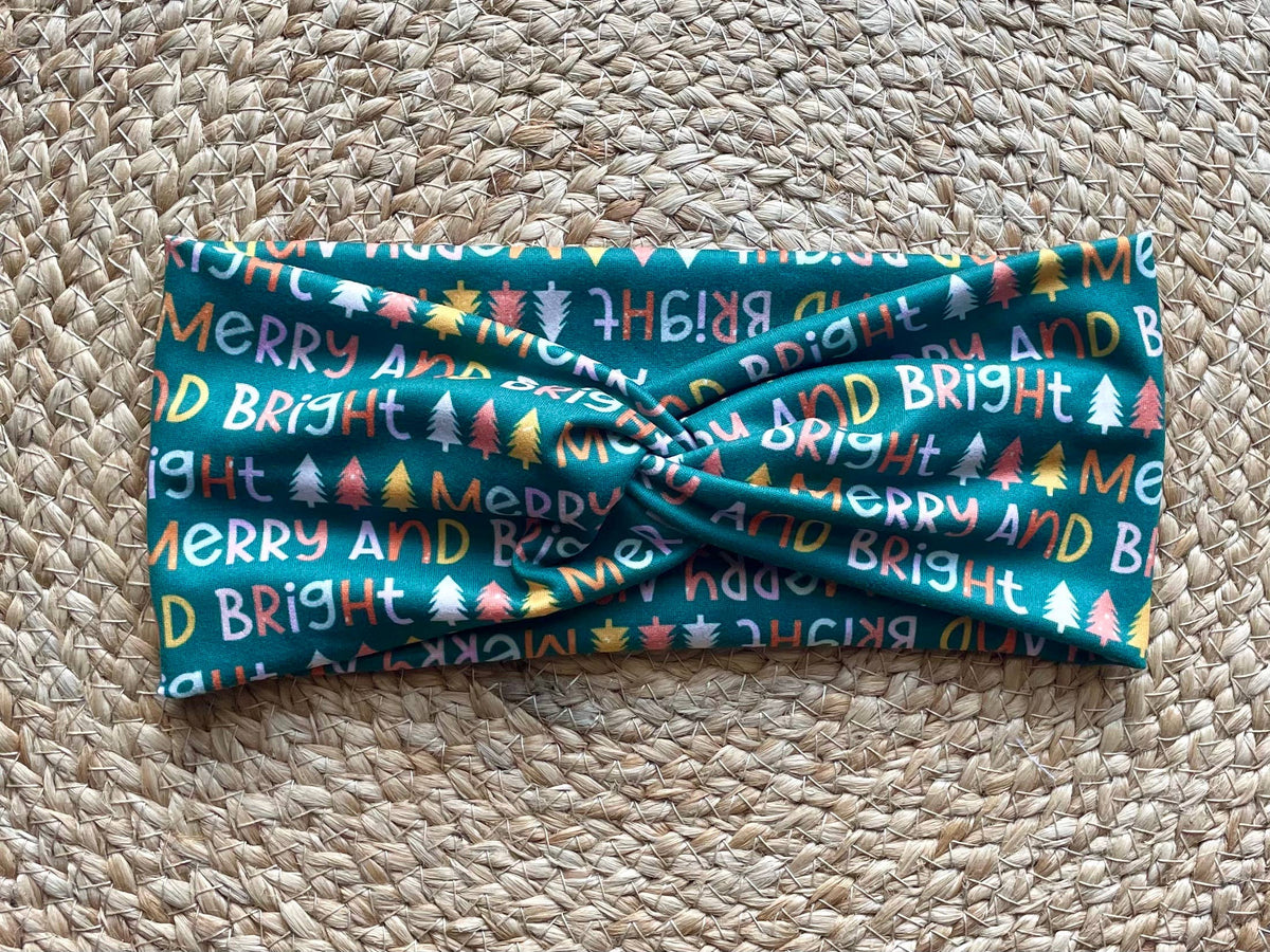 Merry and Bright Knit Twist Headband