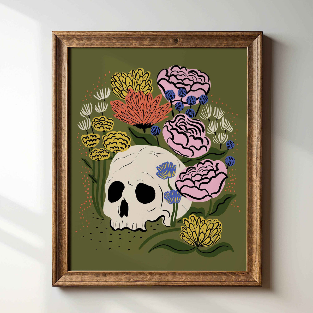 "Skull Garden" 8" x 10" Giclée Art Print
