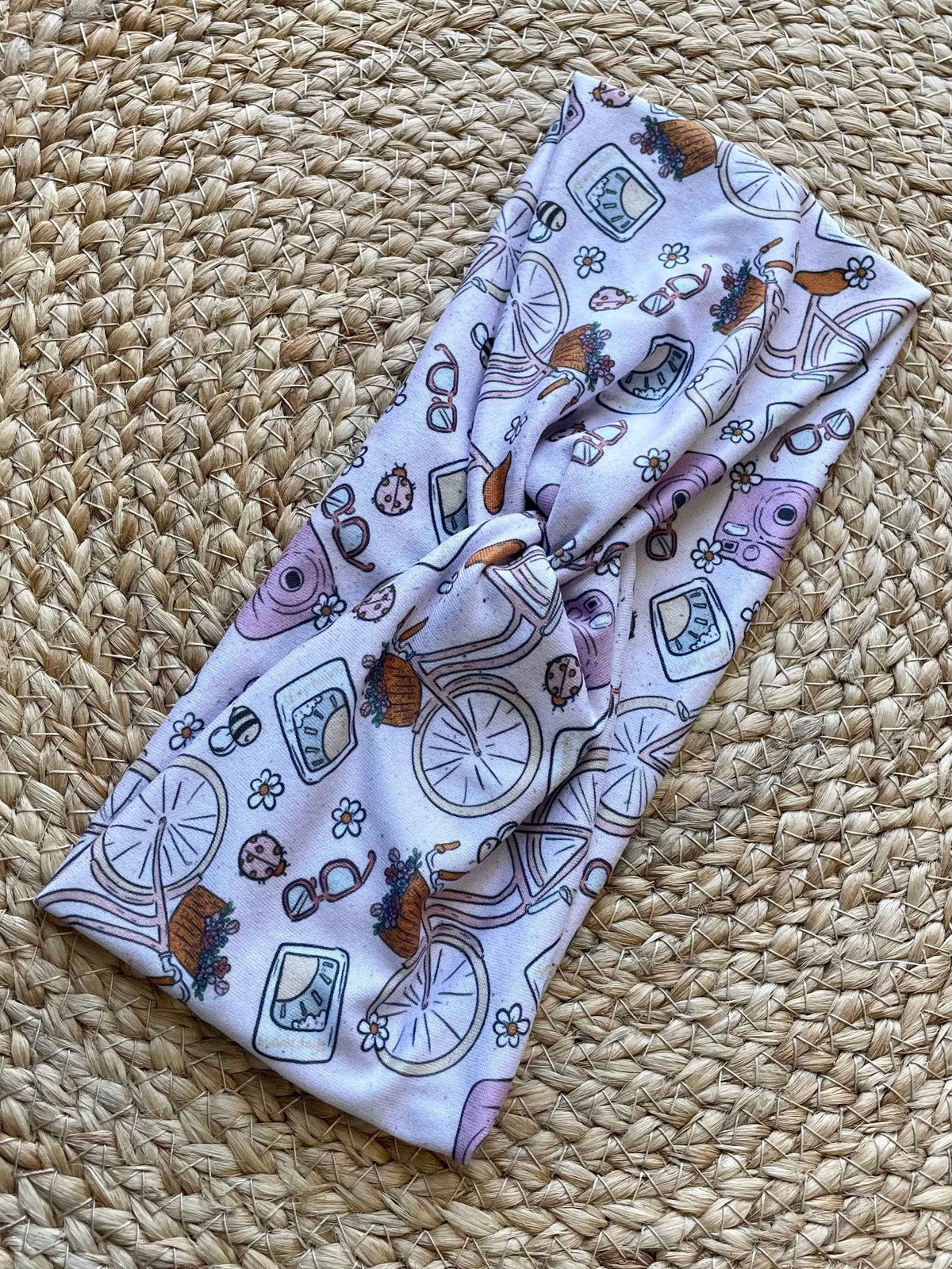 Bikes + Polaroids Knit Twist Headband