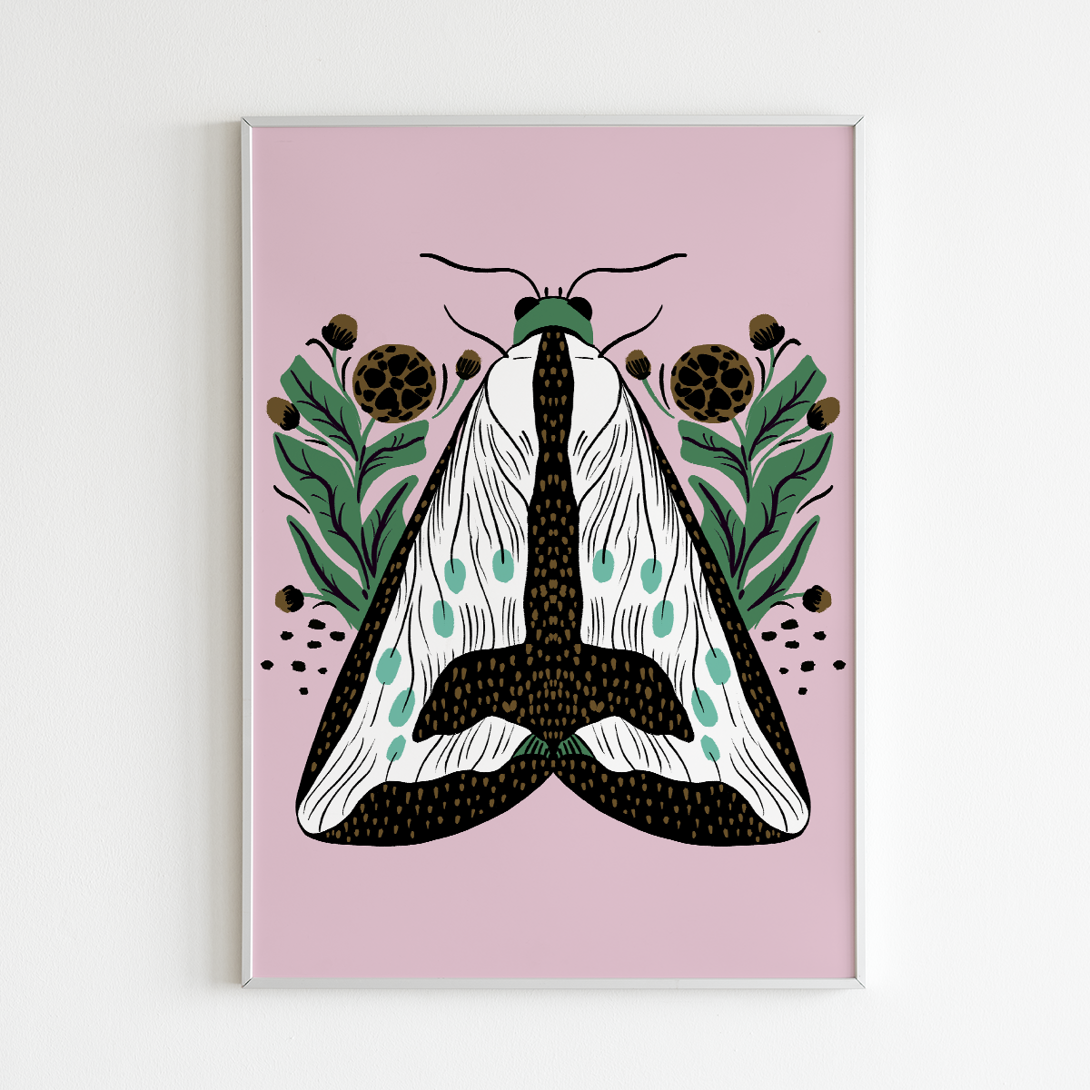 "Goth Moth" - 8" x 10" Giclée Art Print