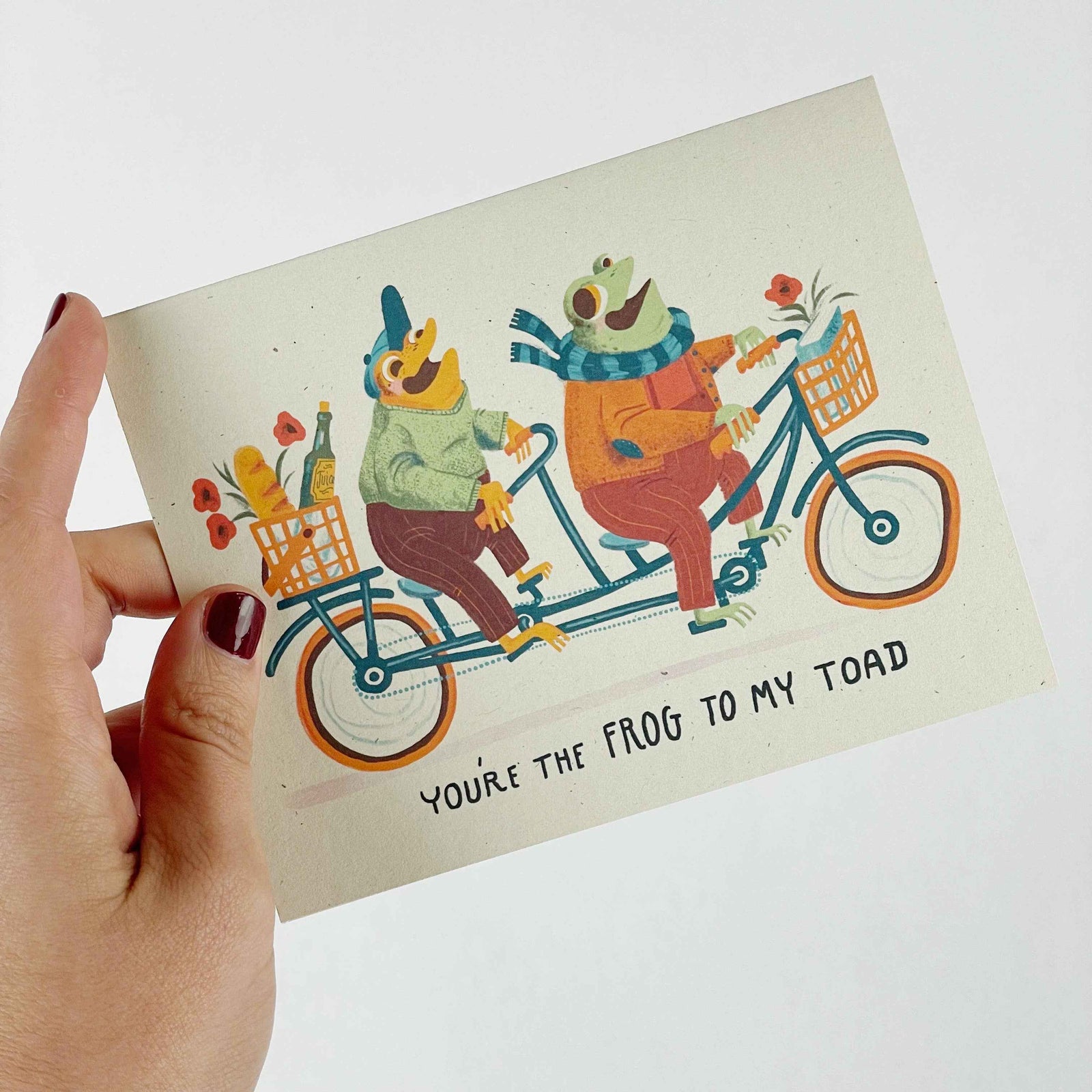 You're the Frog to my Toad Greeting Card