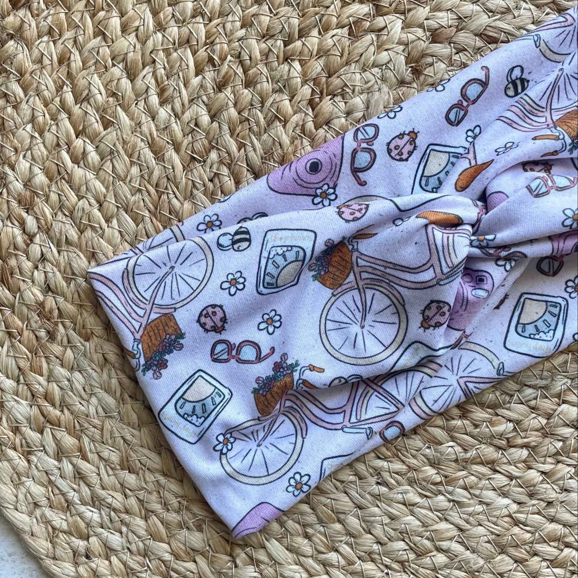 Bikes + Polaroids Knit Twist Headband