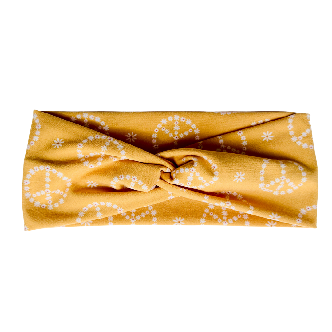Peace Sign Twist Headband