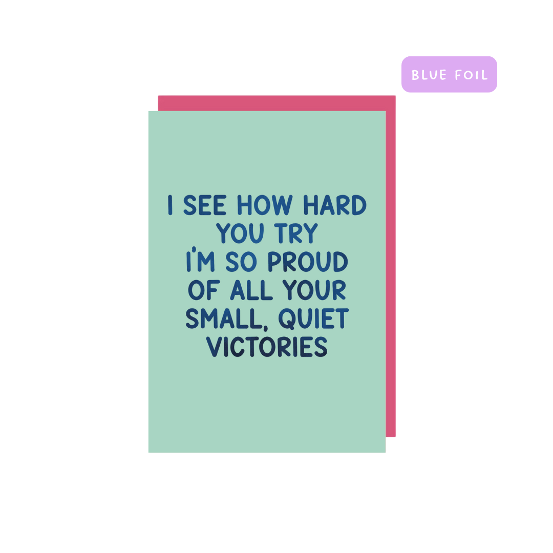 I See How Hard You Try Greeting Card