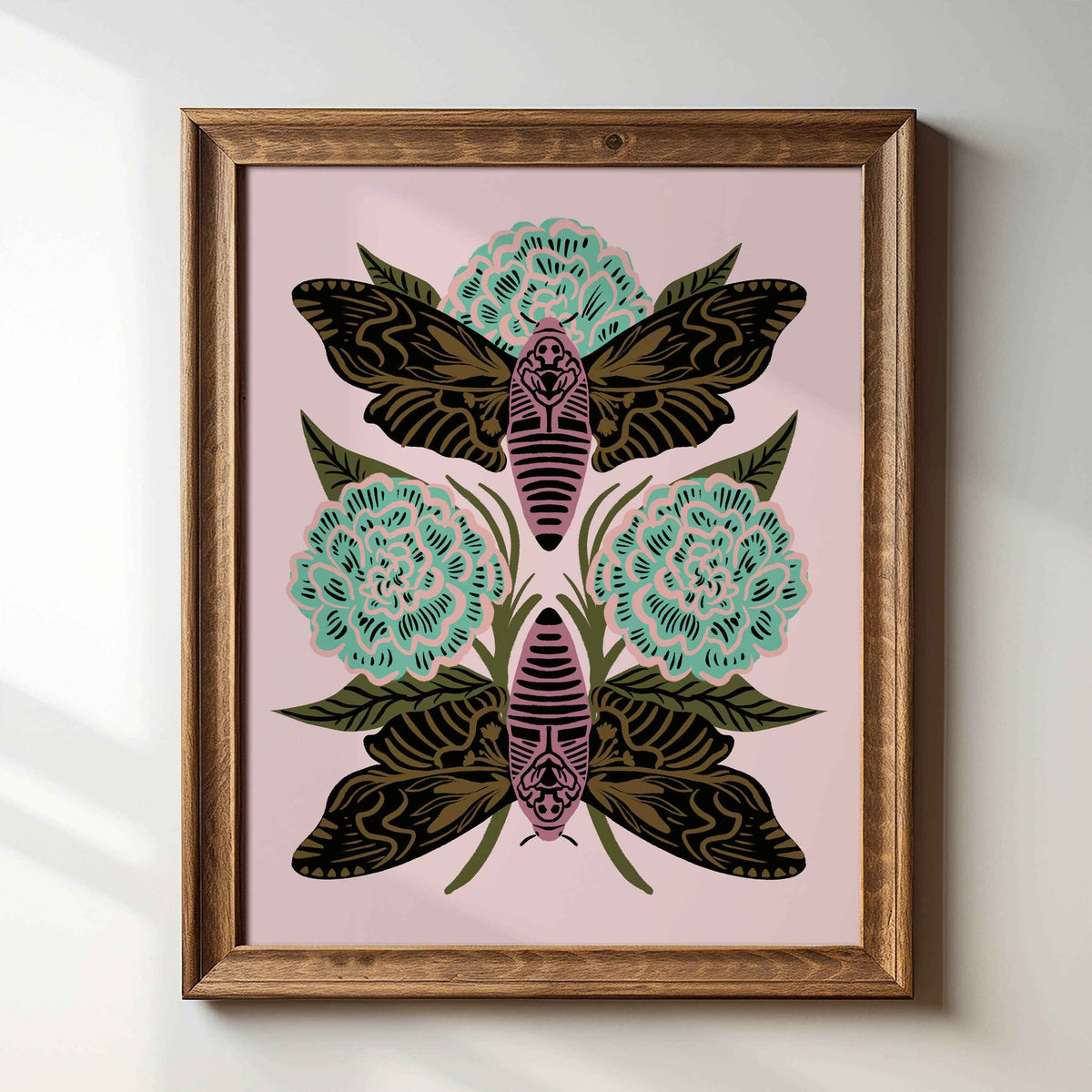 "Death's-Head Moth" - 8" x 10" Giclée Art Print