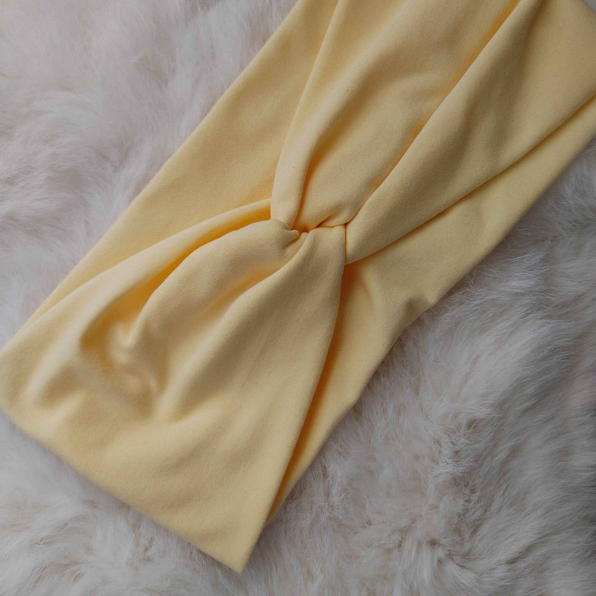 Banana Yellow Solid Colored Headband