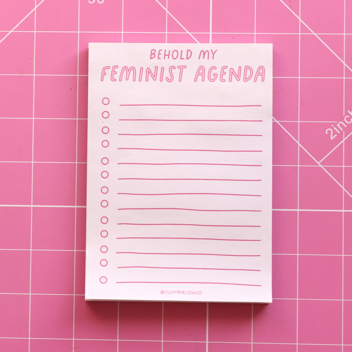 Feminist Agenda A6 Notepad (4&quot;x6&quot;)