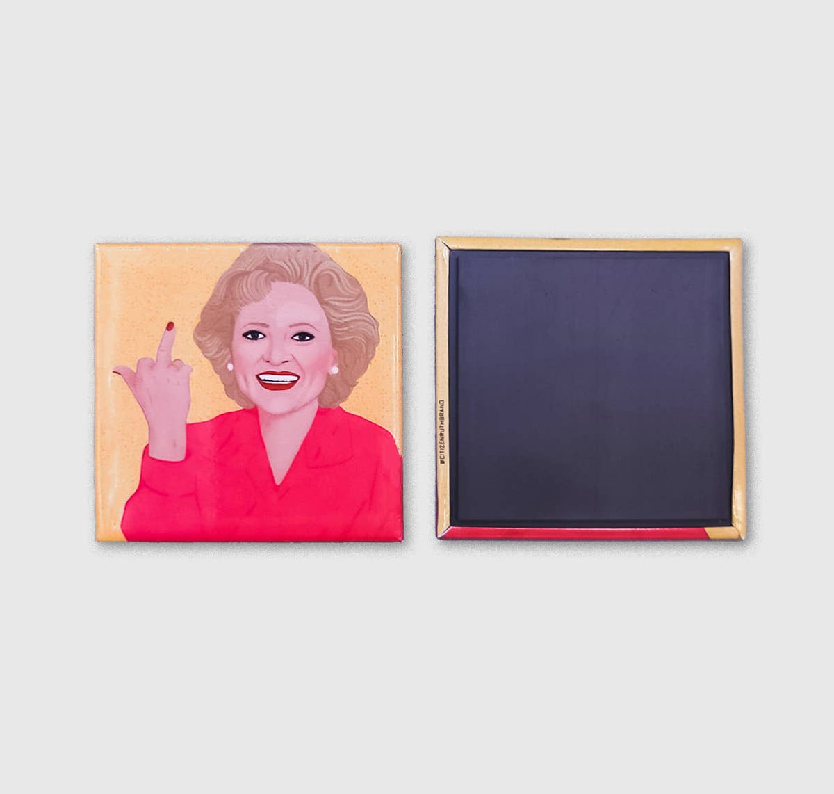 Betty White Flipping The Bird magnet