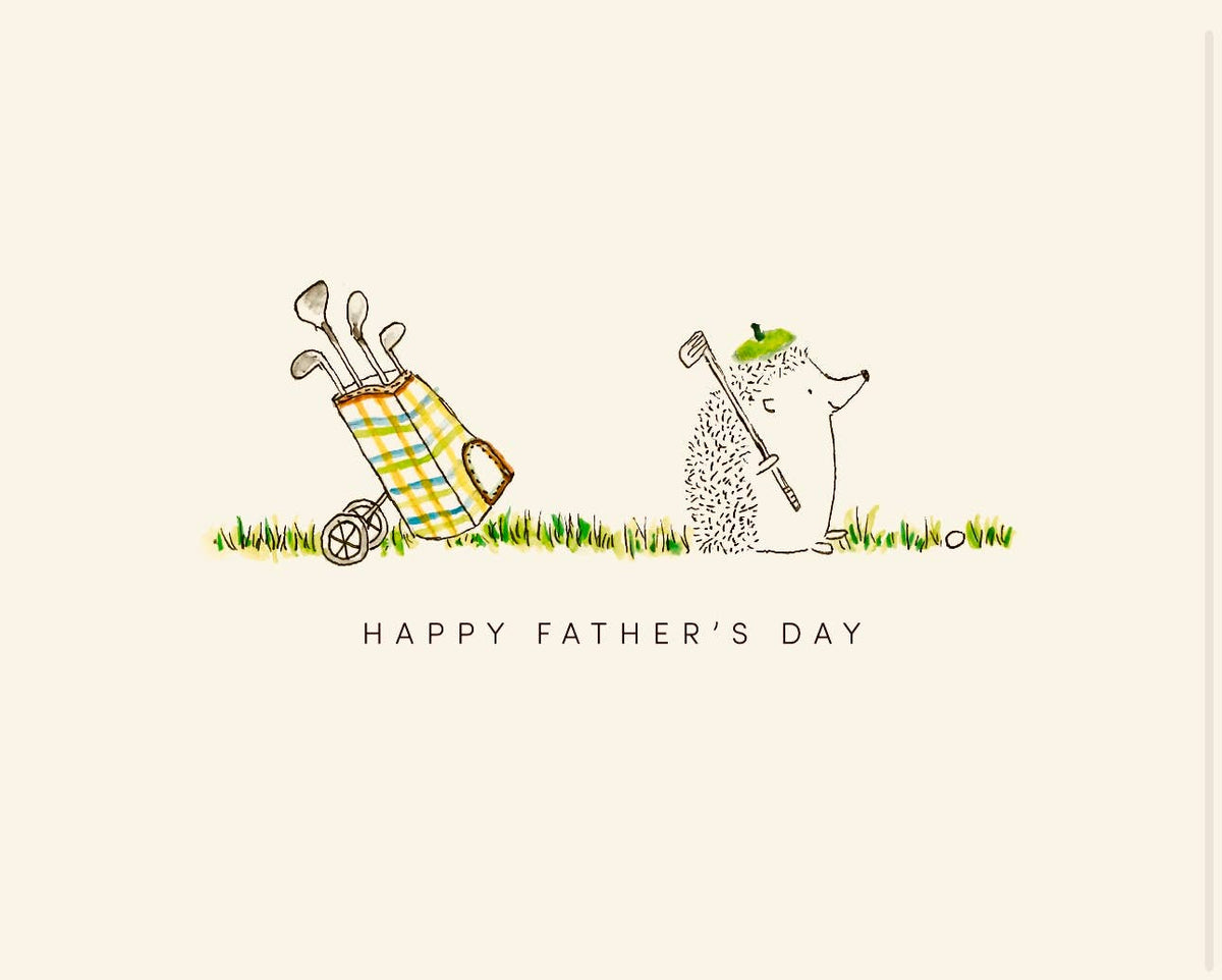Father's Day Hedgehog Golfer