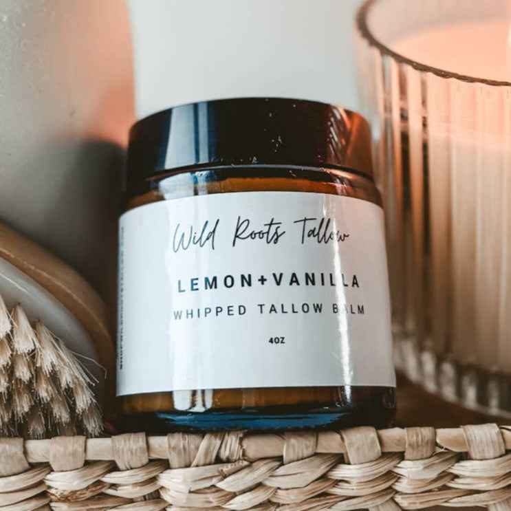 Lemon + Vanilla Whipped Tallow Balm