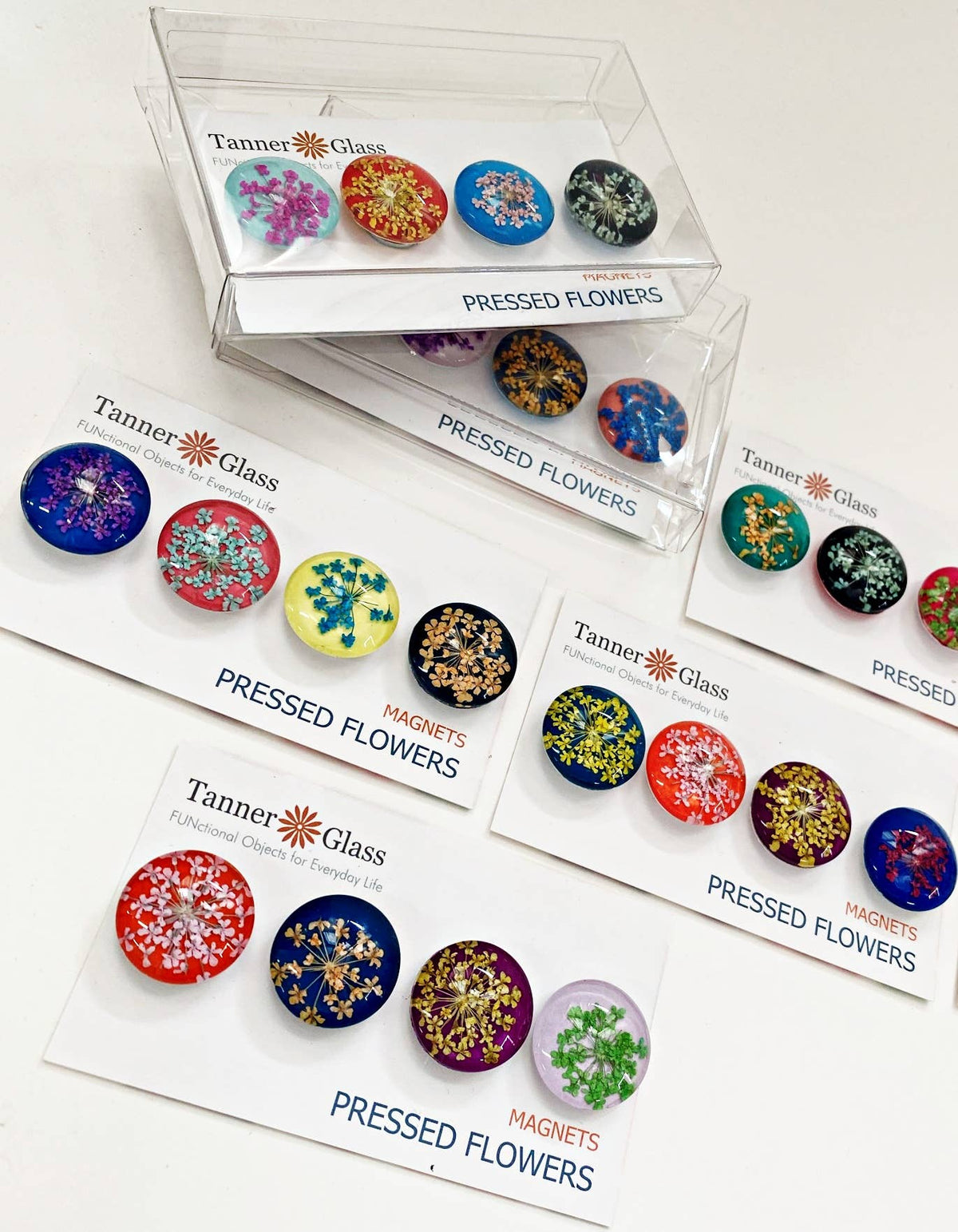 Pressed Flower Magnet Sets | 4 pc