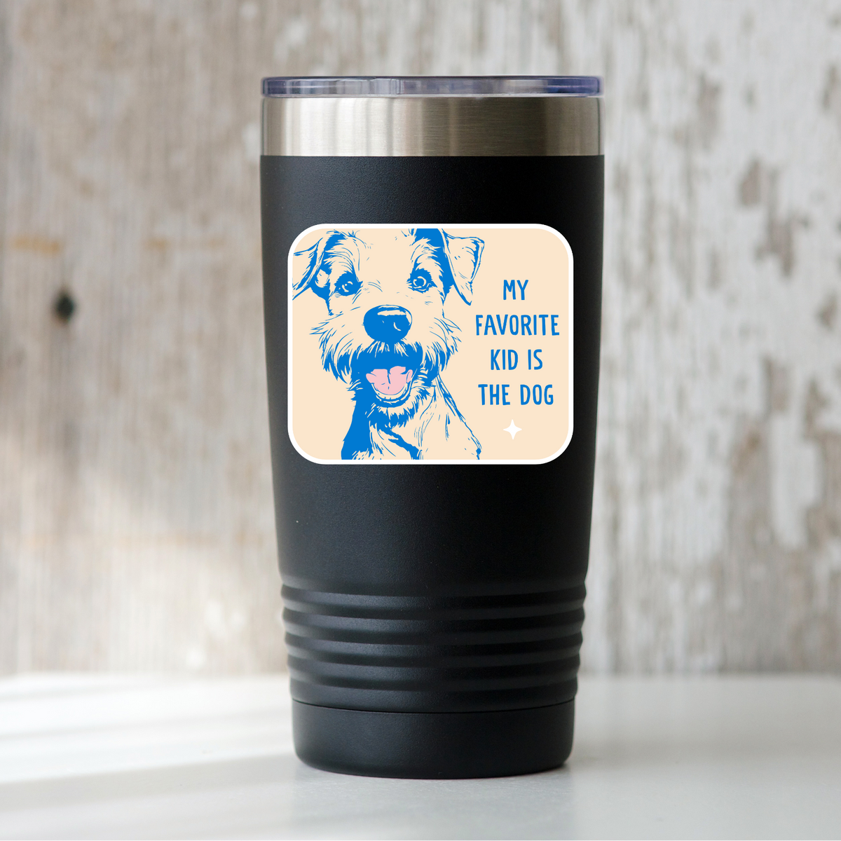 My Favorite Kid Is The Dog Vinyl Sticker