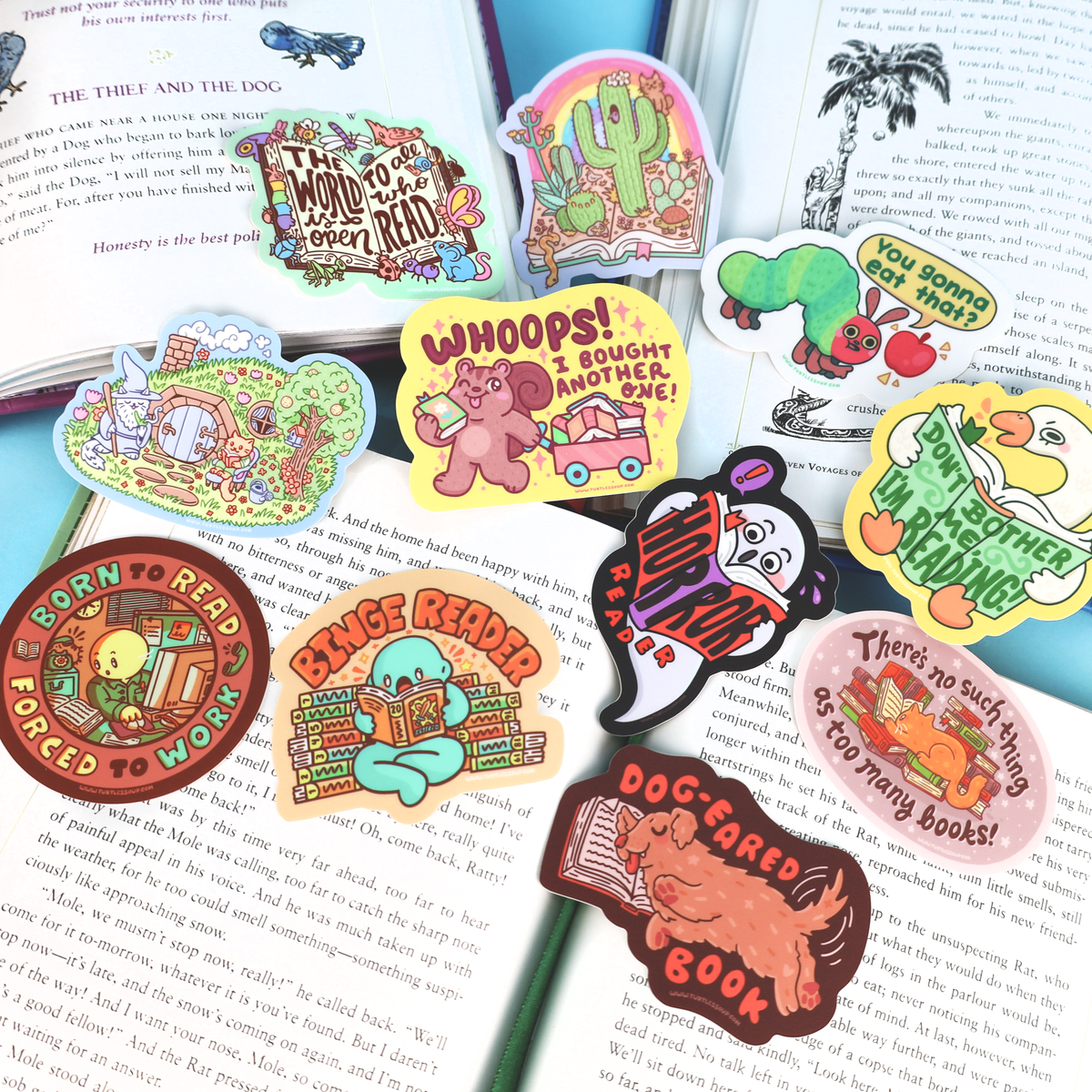 The World Is Open | Bookish Vinyl Sticker