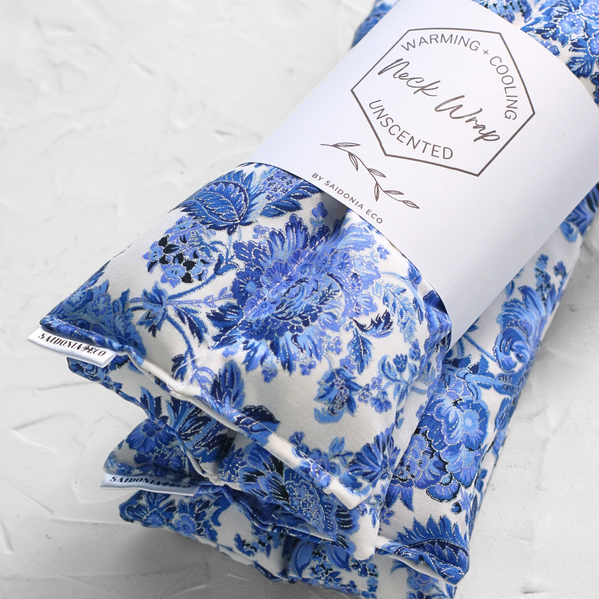 Chinoiserie Blue Hot & Cold Therapy Neck Wrap