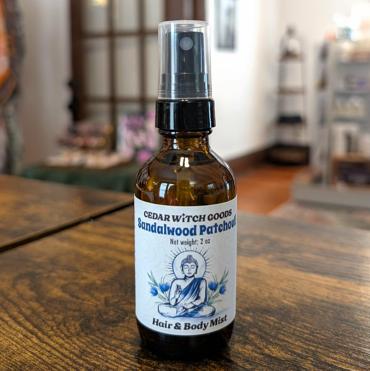 Sandalwood Patchouli Hair & Body Mist | Alcohol-Free