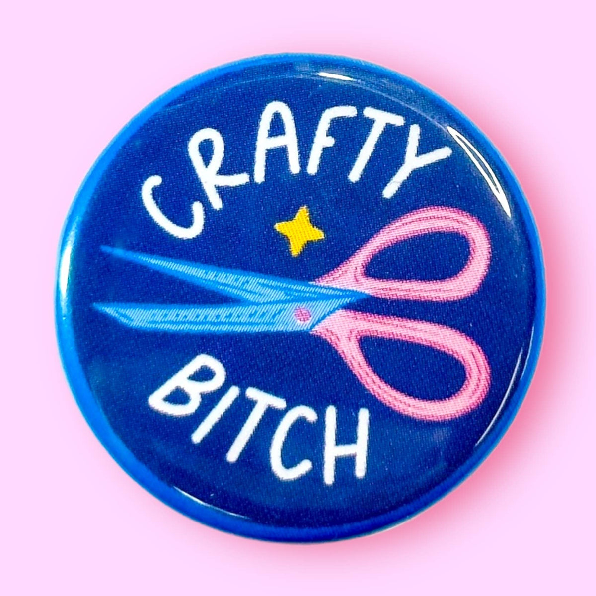 Crafty Bitch Magnet 2.25"