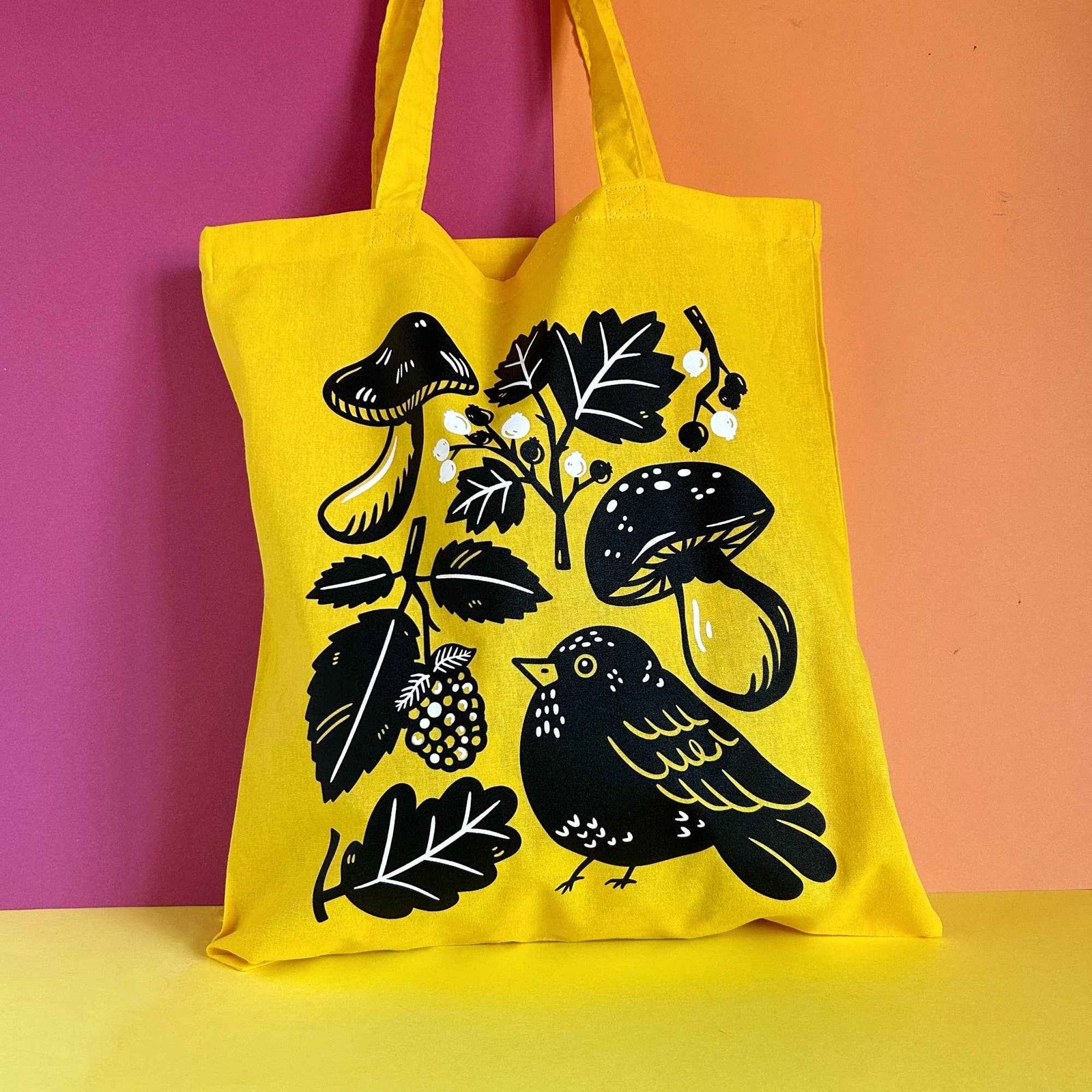 Blackbird Tote Bag in Sunflower Yellow