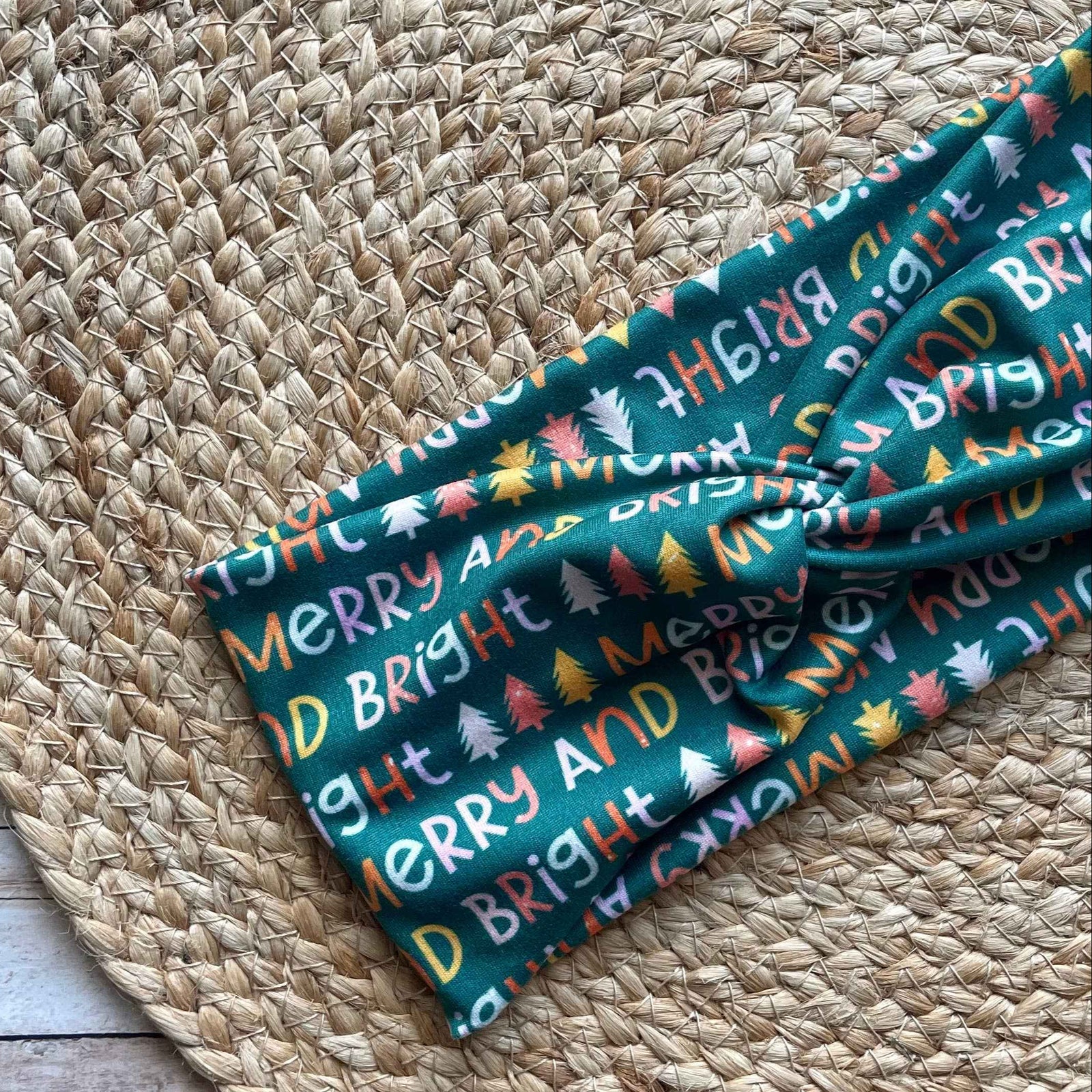 Merry and Bright Knit Twist Headband