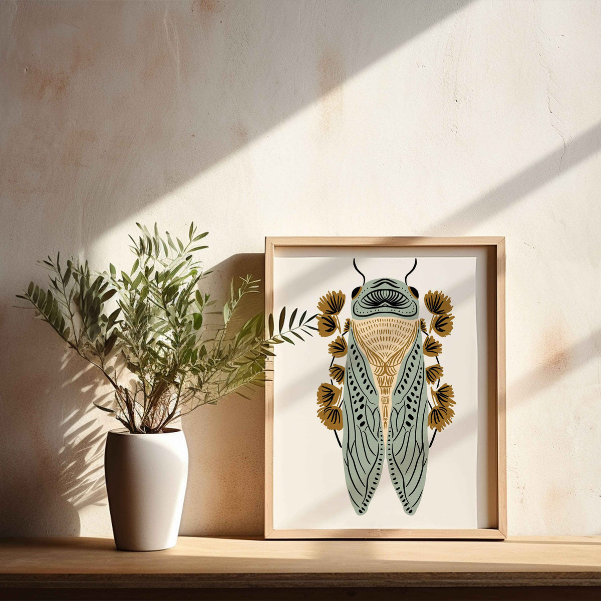 "Cicada - SAGE" - 8" x 10" Giclée Art Print