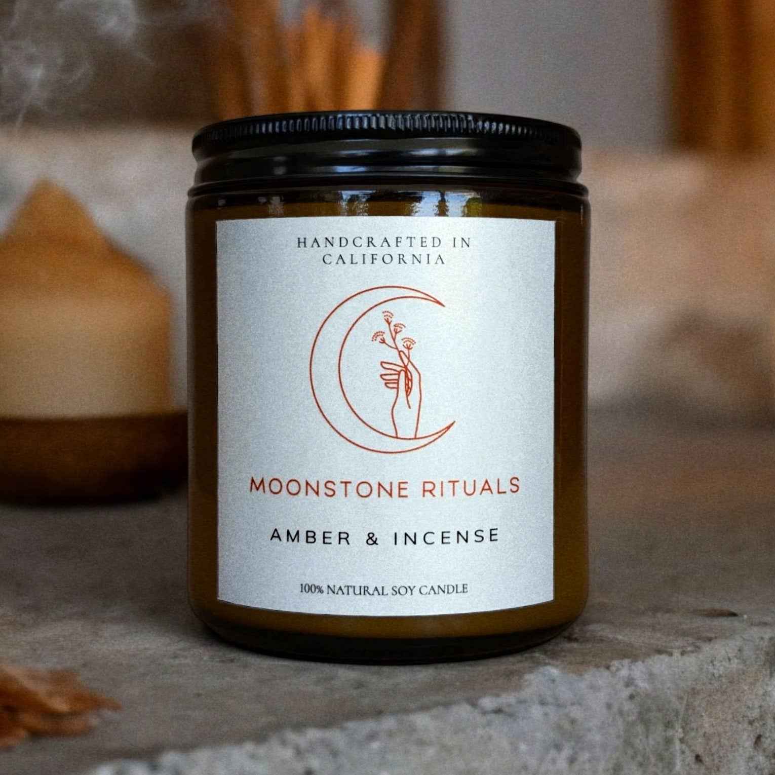 Amber & Incense Candle