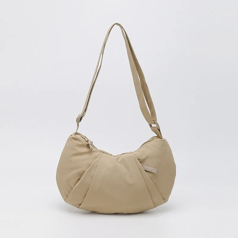 Nylon Crescent Shoulder Bag