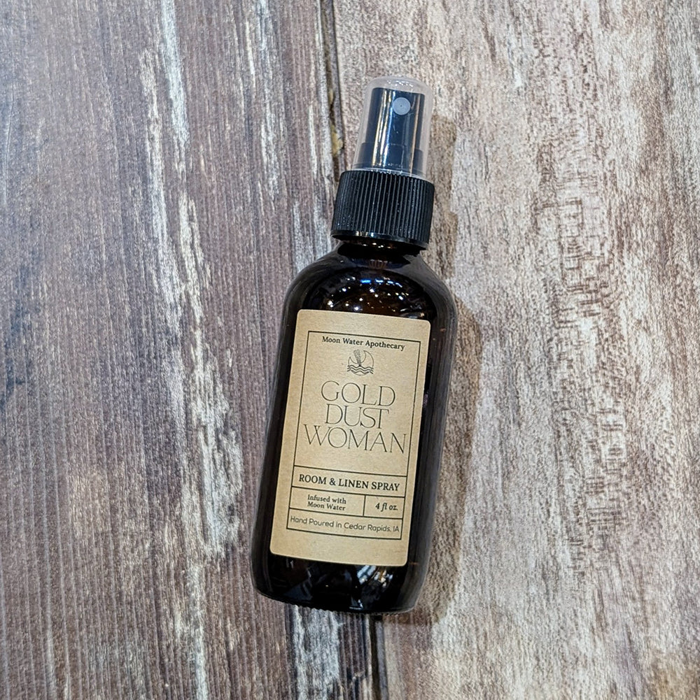 Gold Dust Woman Room &amp; Linen Spray | soft musk, santal