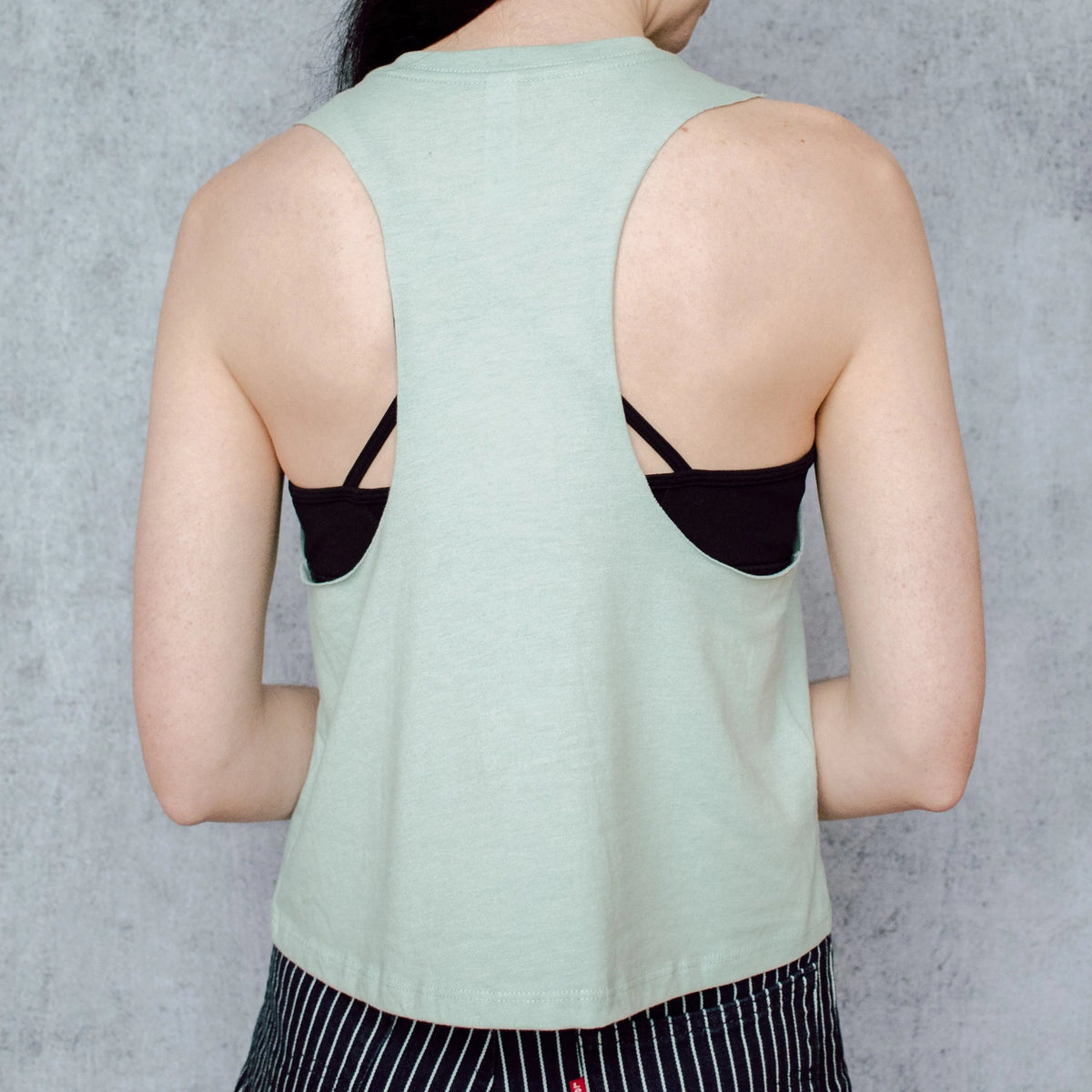 Rabbit & Moon Racerback Crop Tank