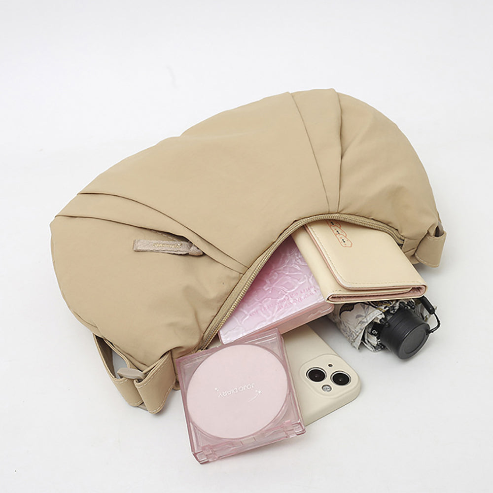 Nylon Crescent Shoulder Bag