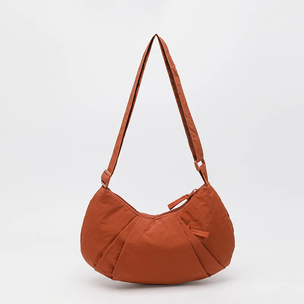 Nylon Crescent Shoulder Bag