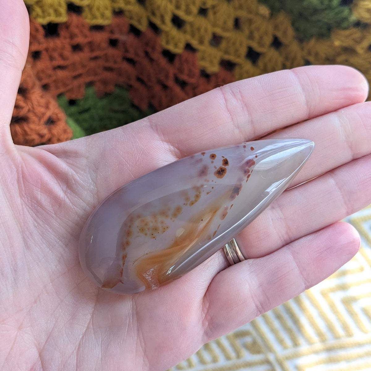 Madagascar Agate Palm Stone