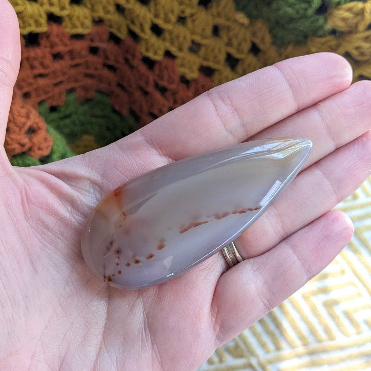 Madagascar Agate Palm Stone