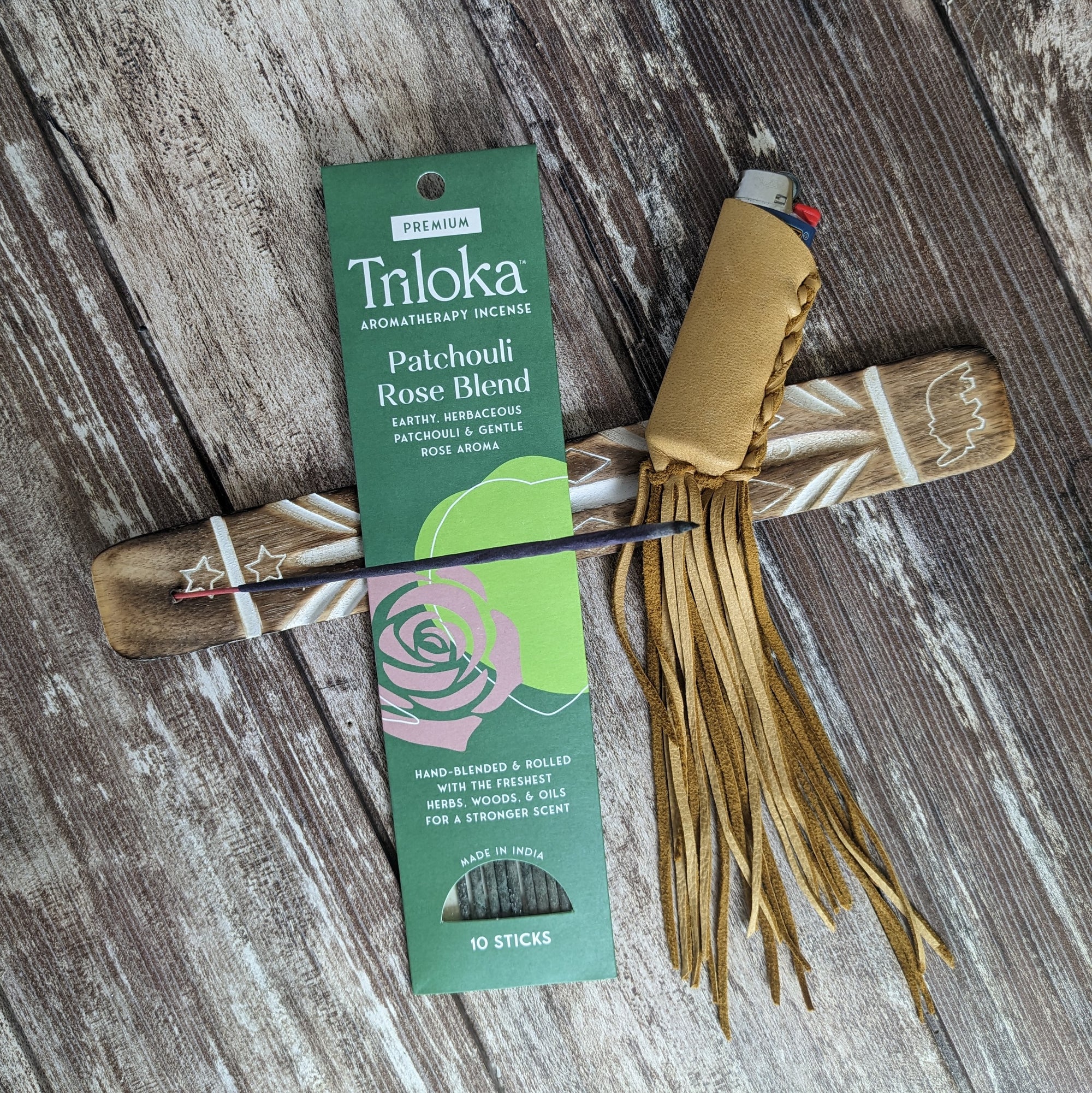 Triloka Premium | Patchouli Rose Incense Sticks