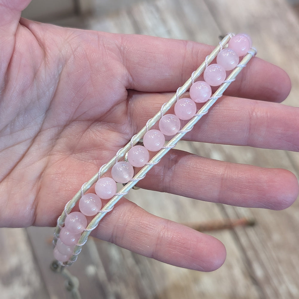 Rose Quartz Bracelet | 7-8.5&quot;