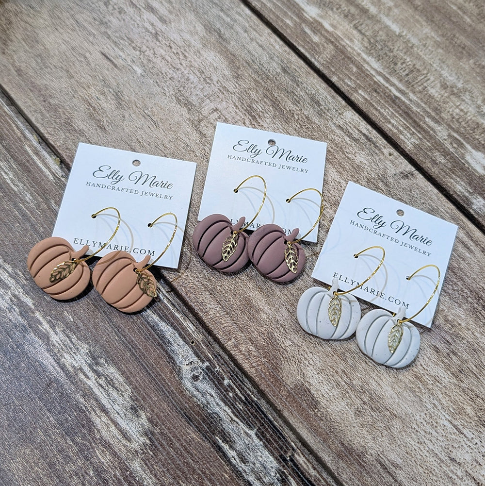 Fall Pumpkin Dangle Earrings