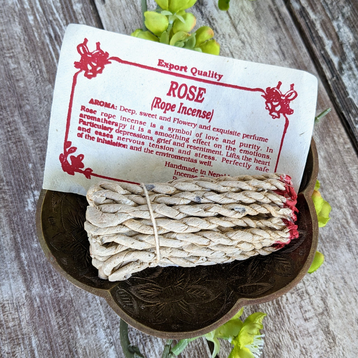 Rope Incense Rose Nepali | Himalayan Dhoop