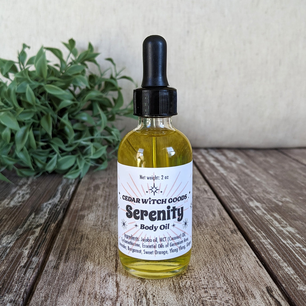 Serenity Body Oil | 2 oz Glass Bottle