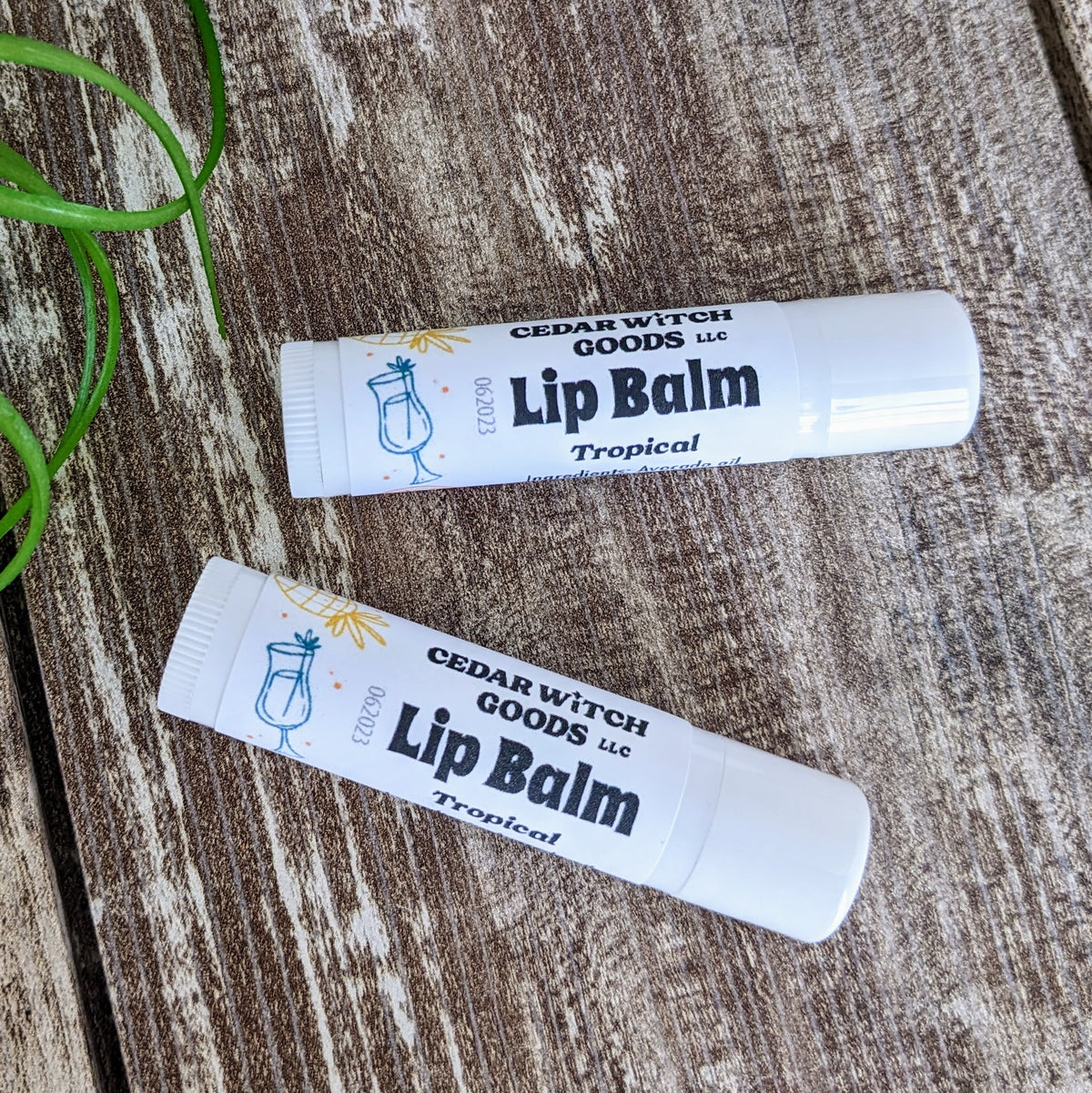 Tropical Flavored Unsweetened Lip Balm