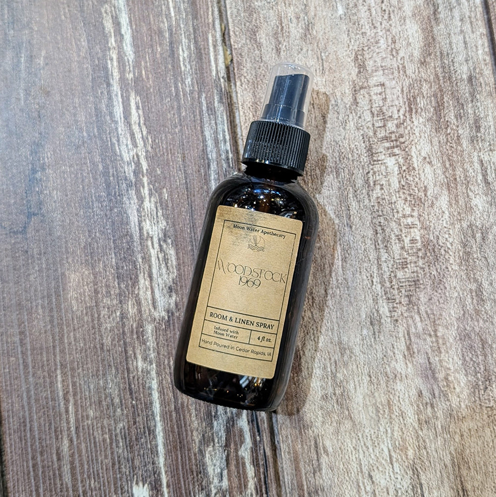 Woodstock 1969 Room &amp; Linen Spray | Hemp, Fresh Grass, Patchouli
