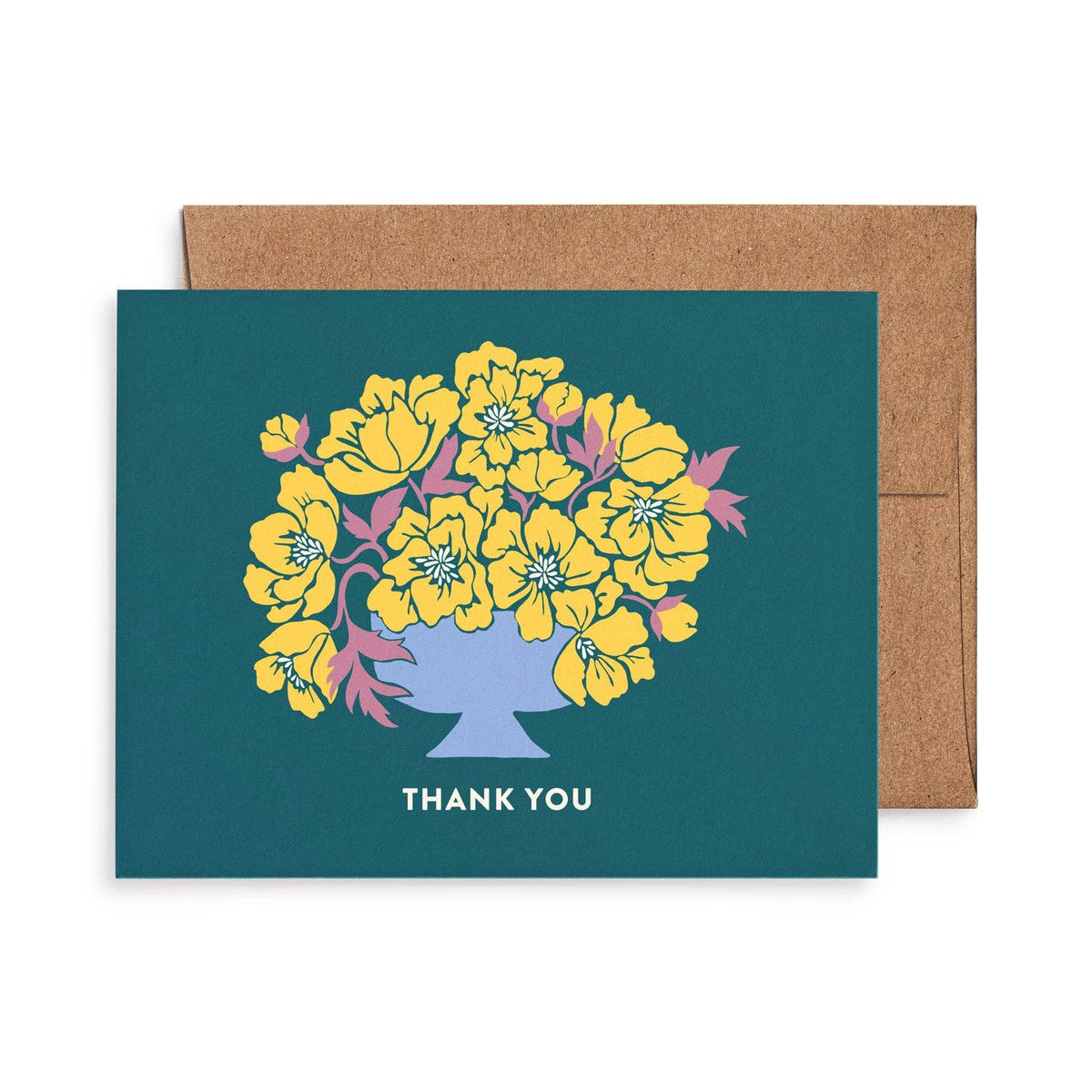 Flower Vase Thank You Card Set: Boxed Set of 8
