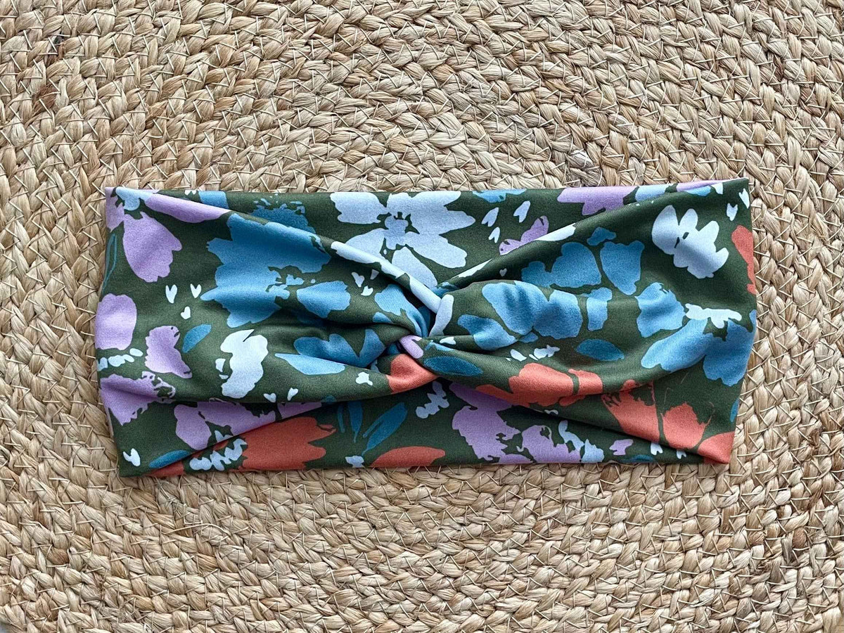 Undergrowth Floral Knit Twist Headband
