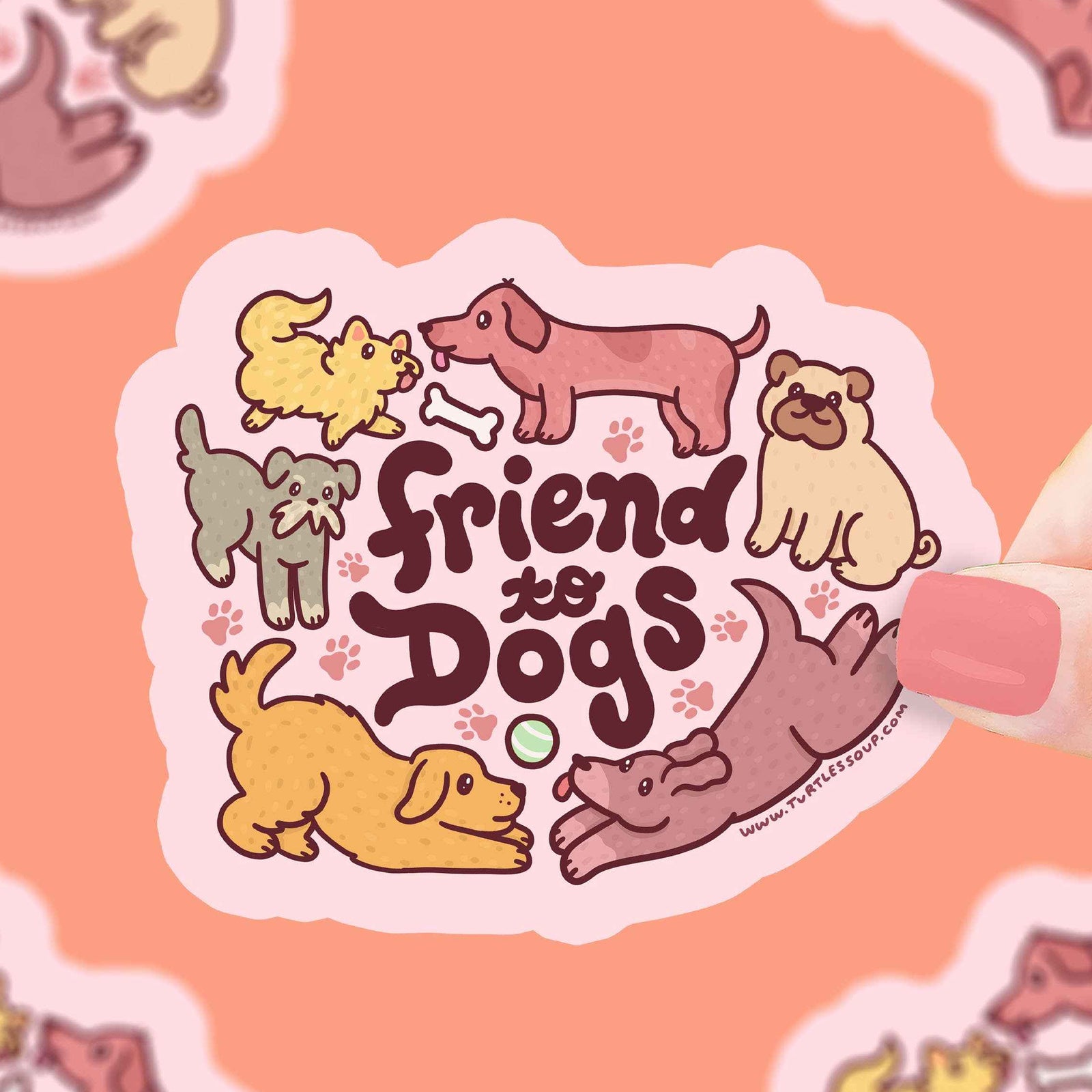 Friend to Dogs Vinyl Sticker