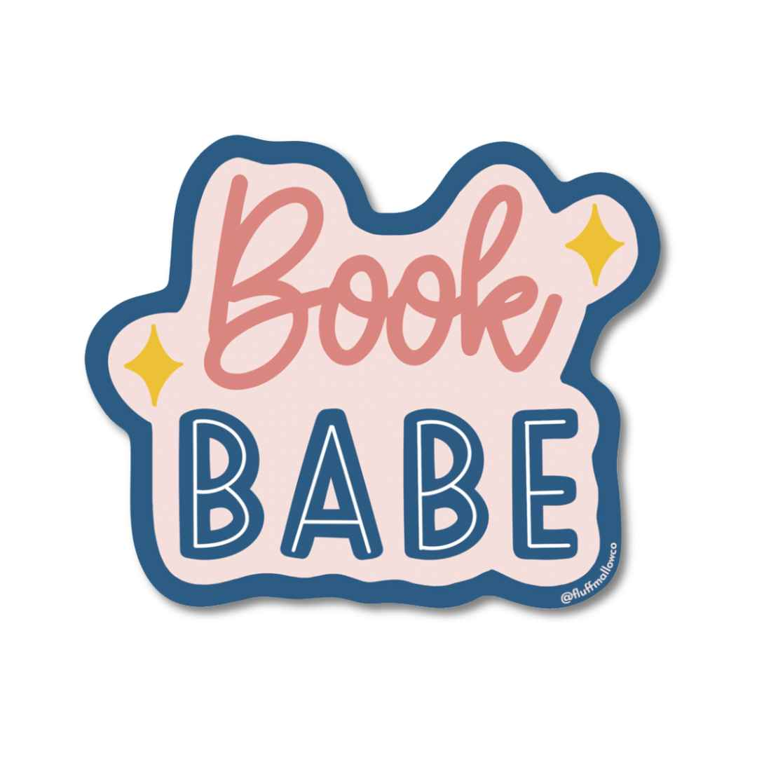 Book Babe Vinyl Sticker / Bookclub Sticker / Book Lover