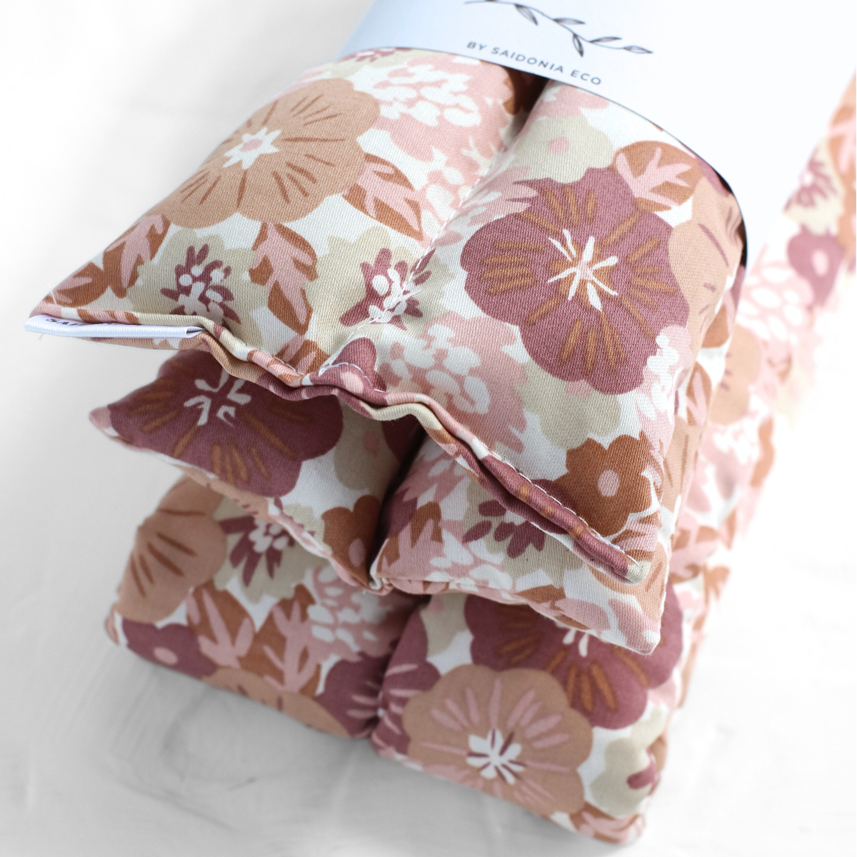 Mauve Flowers Hot & Cold Therapy Neck Wrap
