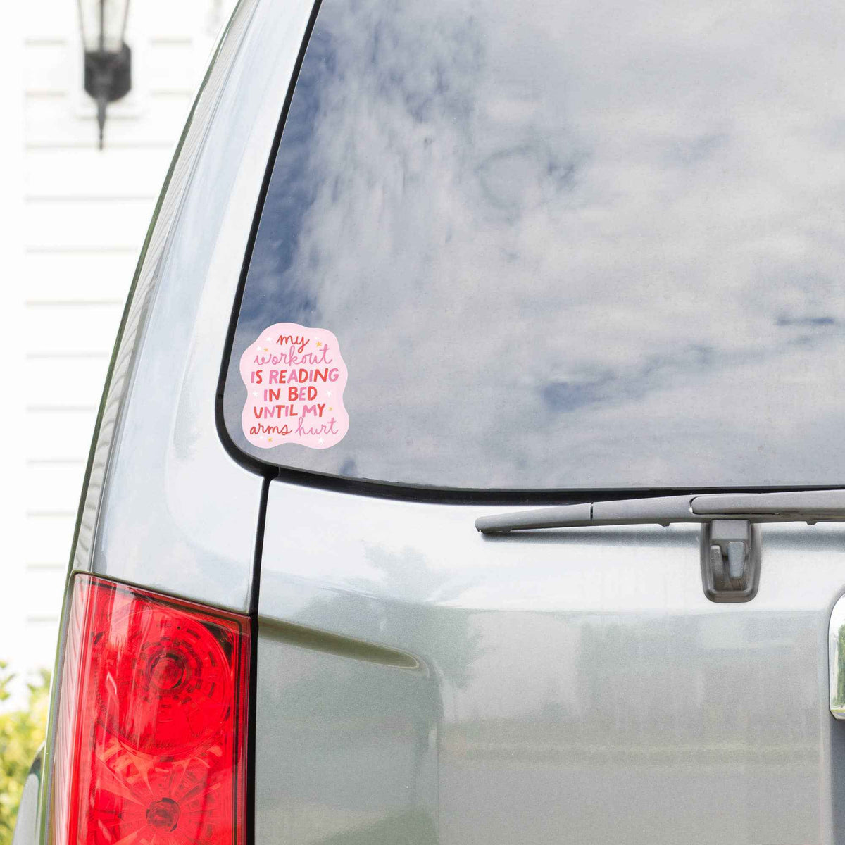 Book Read Funny Humor Workout High Quality Vinyl Sticker
