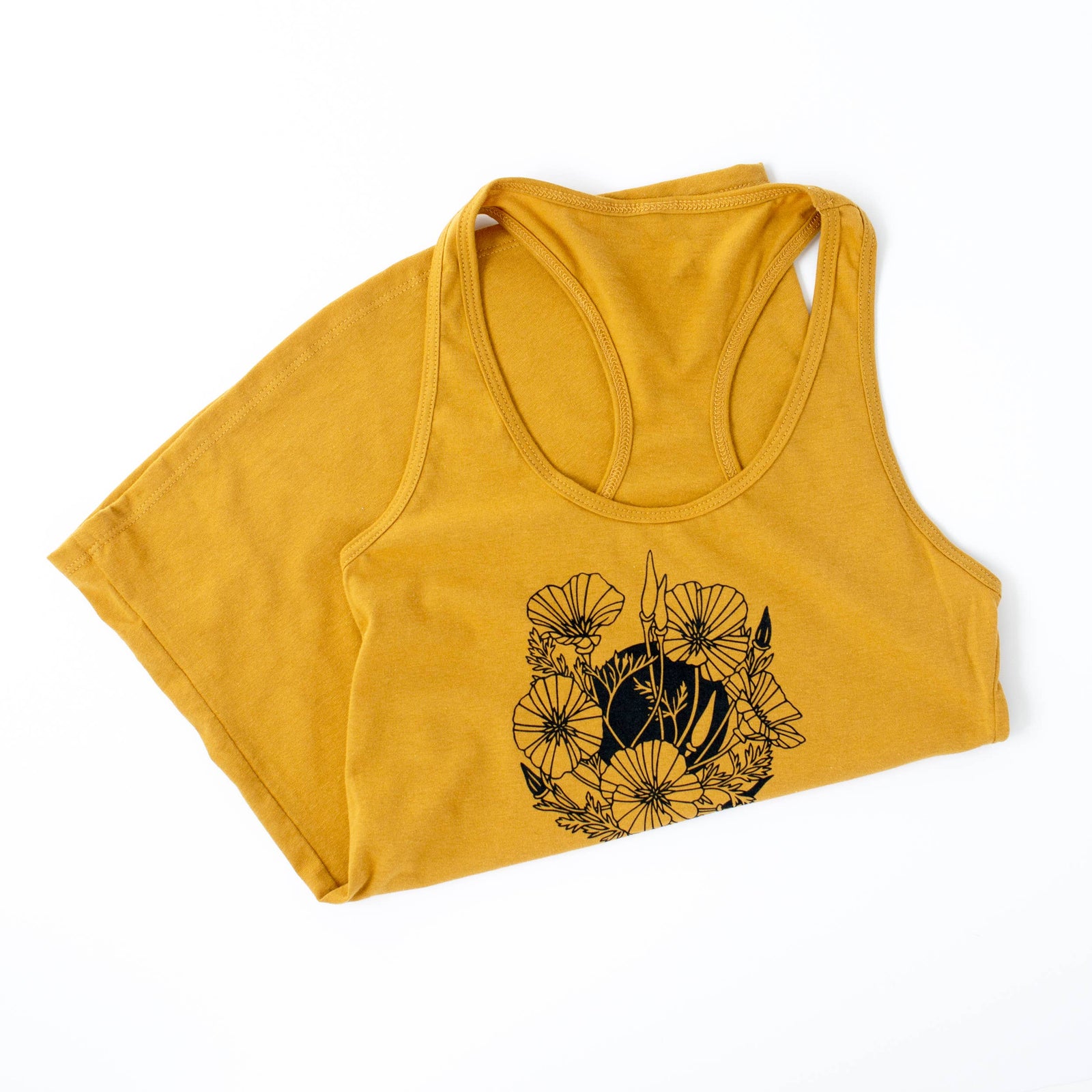 California poppies racerback tank