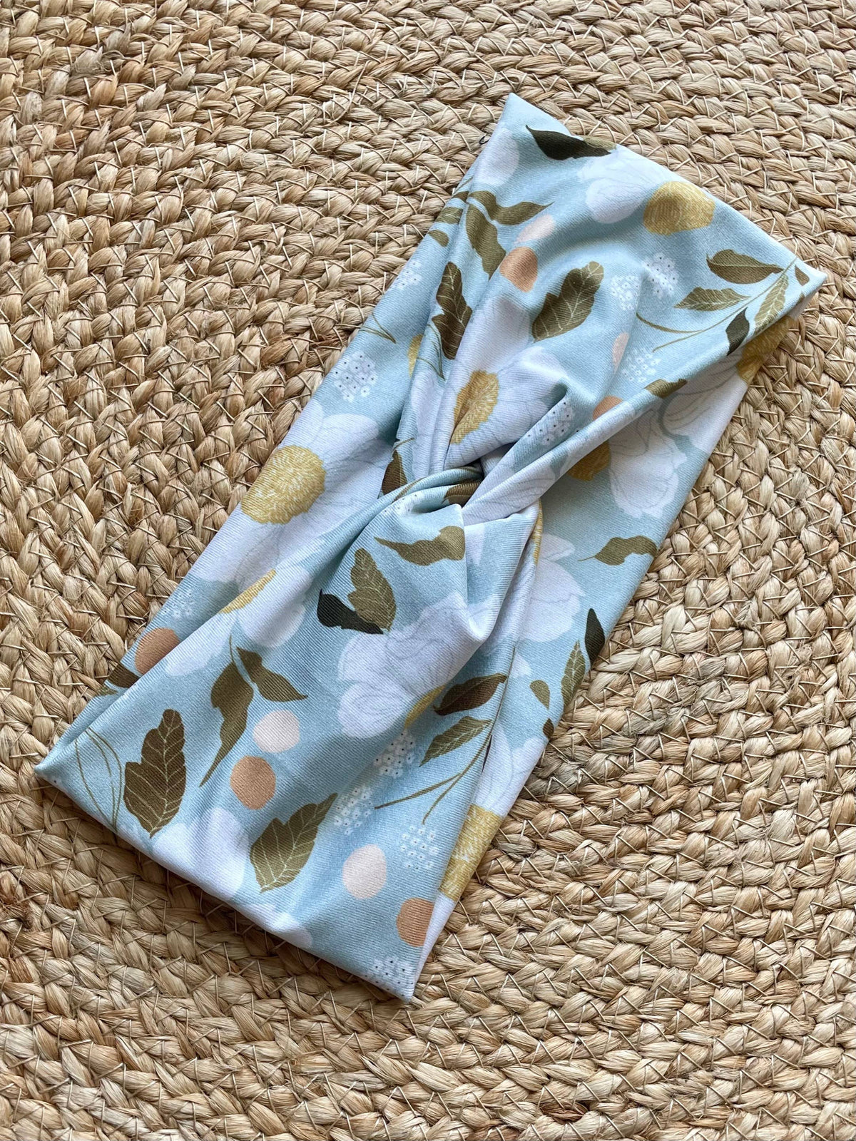 Apricot Blossoms Knit Twist Headband