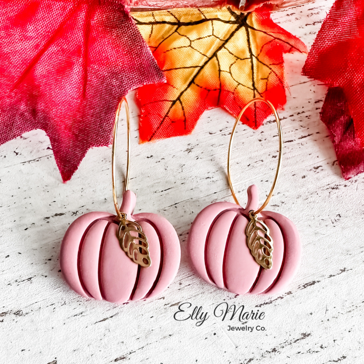 Fall Pumpkin Dangle Earrings