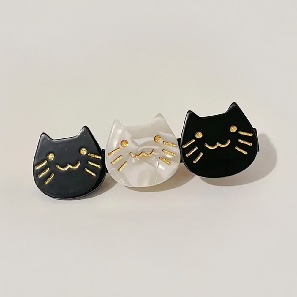 Cat Face Barrette (Single)