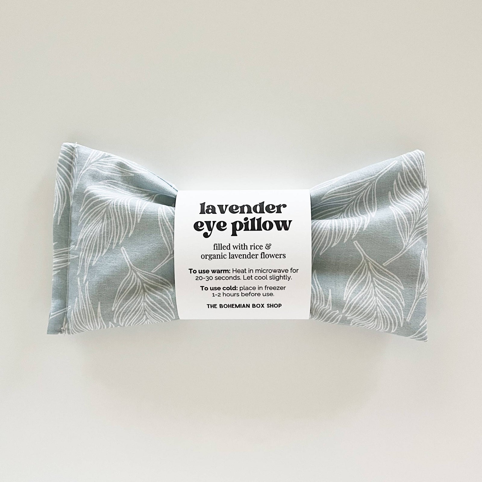 White Ferns Blue-Gray Lavender Eye Pillow |  - Cedar Witch Goods